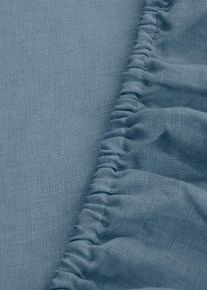 bonprix Prześcieradło lniane z gumką, fioletowy, 140/200 cm