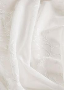 bonprix Firana z haftem ( 1 szt.), biały, Wys./szer. 145/135 cm