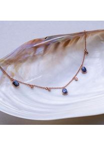 Holzkern Necklaces Damer rosaguld og sodalit