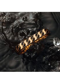 Holzkern Men's Bracelet Baritone, Gold Stainless Steel, Waterproof, Unique Gift for Men