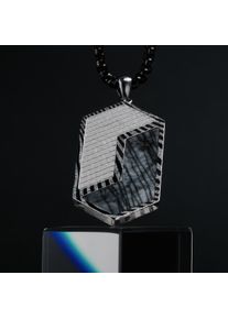 Holzkern Necklaces Men Damast und Marmor