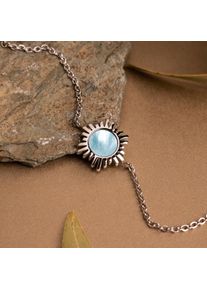 Holzkern Bracelets Women Silver and Blue Nacre