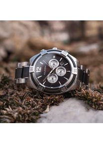 Holzkern; Wood Watch Selfoss (Leadwood/Leadwood), Men, Natural wood