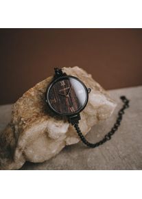 Holzkern; Wood Watch Sarah (Wenge/Black), Women, Natural wood
