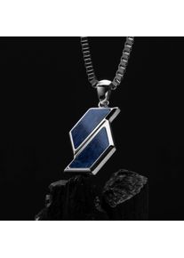 Holzkern Necklaces Men srebrny i Sodalit