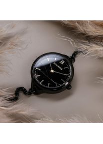 Holzkern; Wood Watch Graced (Marble/Black), Women, Natural wood