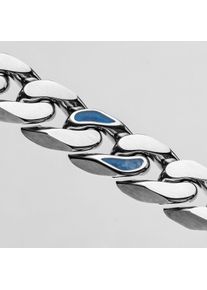 Bracelet Holzkern pour homme et femme Bodyguards (Sodalite/Argent) en bois naturel, taille ajustable