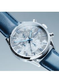 Holzkern; Wood Watch Gifted (Marble/Blue), Men, Natural wood