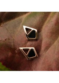 Holzkern Earrings Donna Oro Rosa e Marmo