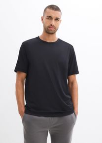 Maglia per sport con effetto strutturato, Nero, Taglia 60/62 (XXL), bonprix