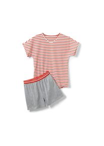 Tchibo - L&aacute;ny r&ouml;vidnadr&aacute;gos pizsama - l&aacute;ny - m&eacute;ret 122/128 - feh&eacute;r/cs&iacute;kos