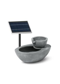 Tchibo - Solar-Gartenbrunnen - 50x30x25cm - grau - Polyresin / Acryl