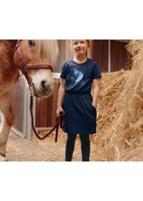 Tchibo - 2 Kinder-Leggings - M&auml;dchen - Gr. 146/152 - dunkelblau/print