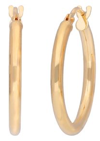 Damen Creole in Gelbgold 375 ,Gr&ouml;&szlig;e 0, WITT,