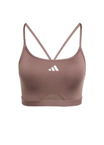 adidas Performance, Damer, Sports-BH 'Aeroreact', Lysebrun / Hvid, St&oslash;rrelse XXXS/XXS