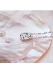 Holzkern Necklaces Women Silver and Diopside