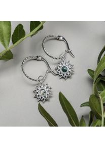 Holzkern Earrings Women srebrny i Marmur