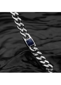 Holzkern Bracelets Men Silber und Marmor