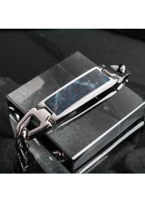 Holzkern Bracelets Men Silver and Sodalite