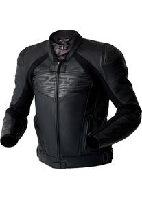 RST Tractech Evo D3O, leather jacket perforated , color: Black/Black , size: S