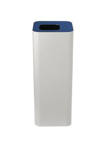 Contenedor de reciclaje Pure, capacidad 60 l, blanco / azul