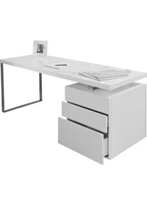 Salesfever Schreibtisch &raquo;Varberg - Arbeitsplatz Deluxe Design-Laptoptisch&laquo; Schubladen mit Soft-Close-Funktion