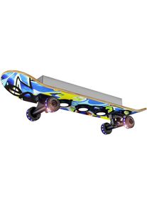 Evotec LED Deckenleuchte &raquo;EASY CRUISER GRAFFITI&laquo; LED-Board 1 Stk. Warmwei&szlig; LED Deckenlampe, Skateboardleuchte, Fernbedienung, Skateboard