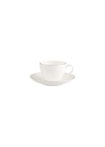 Villeroy & Boch Villeroy & Boch Tasse &raquo;Kaffeetasse mit Untertasse Anmut Platinum No.1 150 ml wei&szlig;&laquo;