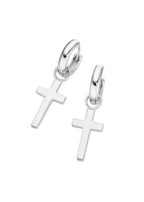Giorgio Martello MILANO Paar Creolen &raquo;Creolen mit Behang Kreuz, Silber 925&laquo;
