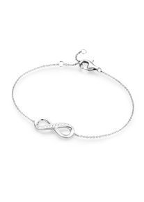 Smart Jewel Armband &raquo;Armband Infinityzeichen als Mittelteil mit Zirkonia, Silber 925&laquo;