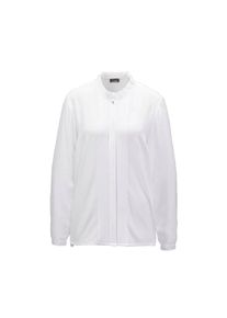 GOLDNER Langarmbluse &raquo;Bluse mit raffinierter Ausschnittl&ouml;sung&laquo; wei&szlig;, Gr&ouml;&szlig;e 54