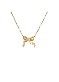 Elli Kette mit Anh&auml;nger &raquo;Halskette Schleife 925 Sterling Silber Gold-plated&laquo;