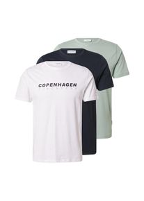 LINDBERGH T-Shirt Homme bleu, vert, blanc taille XXL