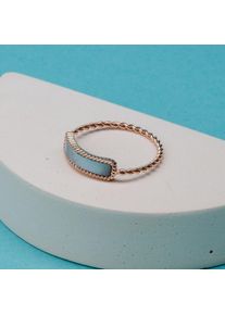 Holzkern Summersweet Ring Rose gold and Nacre