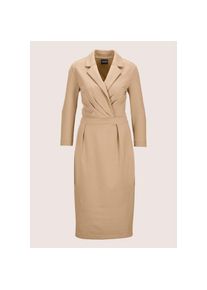 Madeleine Mode MADELEINE, Damen, Sommerkleid &raquo;Kleid Kleid in Wickel-Optik&laquo;, caramel, N + K Gr, 48 -N + K Gr, caramel, Reverskragen