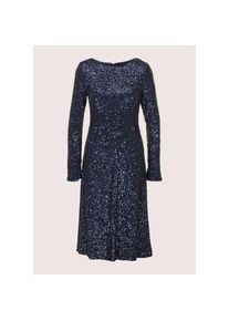 Madeleine Mode MADELEINE, Damen, Cocktailkleid &raquo;Paillettenkleid Abendkleid mit Glanzeffekt&laquo;, darkblue, N-Gr, 38 -N-Gr, darkblue, Feminine Silhouette mit 