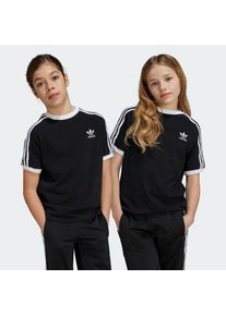 adidas originals, Damen, T-Shirt &raquo;3 STRIPE TEE&laquo; sportlicher Stil, mit kurzen &Auml;rmeln, f&uuml;r Kinder, aus Baumwolle, Black / White, 146, Black / White, 