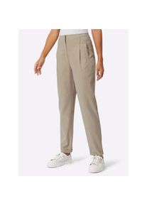 CR&Eacute;ATION L creation L, Damen, Webhose, beige, Kurzgr&ouml;&szlig;en, 22 -Kurzgr&ouml;&szlig;en, beige, sommerleichte Lyocell-Qualit&auml;t