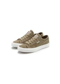 ELBSAND, Damen, Sneaker &raquo;Schn&uuml;rschuh, &laquo; Schn&uuml;rhalbschuh, Freizeitschuh aus Textil, Used-Look VEGAN, khaki, 41, khaki, Textilschuhe, Stoffschuhe im 