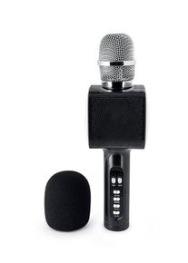 BigBen Interactive Party Karaoke Microphone with LED + Bluetooth - Black