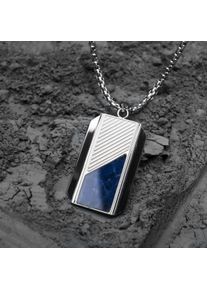 Holzkern Necklaces Men Silver and Sodalite