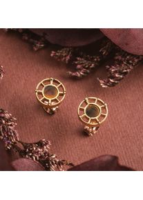 Holzkern Earrings Damer Guld og Tiger&oslash;je