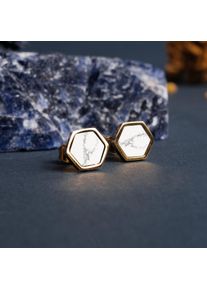 Holzkern Earrings Women Gold and Turquoise