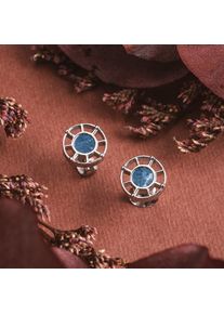 Holzkern Earrings Women Silver and Marble