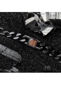 Holzkern Bracelets Men Dunkelgrau und Walnuss