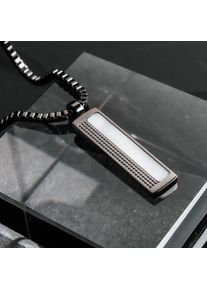 Holzkern Necklaces Homme Gris Sombre et Marbre