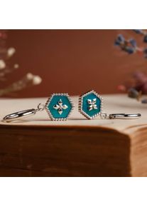 Holzkern Earrings Women Silver and Nacre