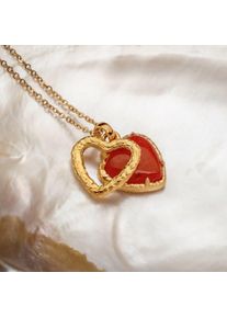 Holzkern Necklaces Women Gold and Chalcedony