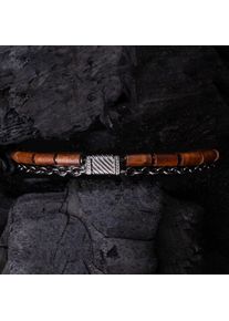 Holzkern Bracelets Men Dunkelgrau und Koa