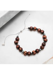 Holzkern Bracelets Men Walnuss und H&auml;matit